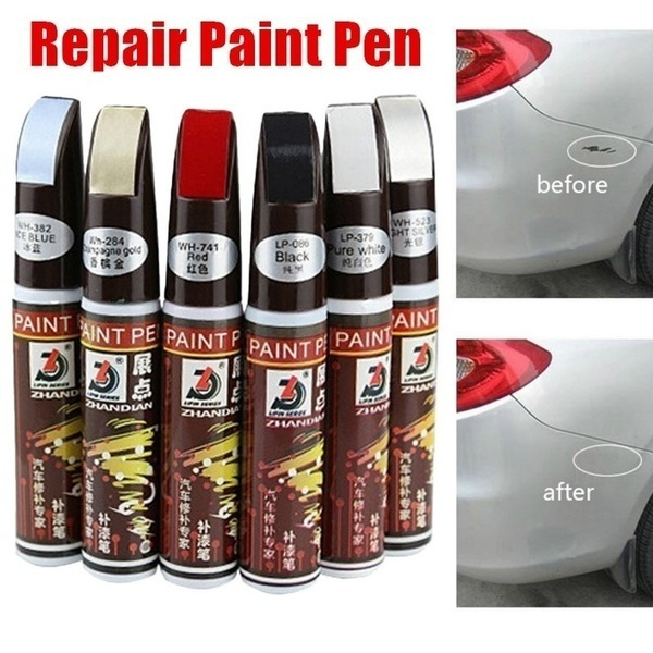 Black Car Paint Repair Pen Scratch Remover Touch Up Coat Applicator Tool  12ml