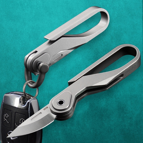 Mini Key Knife M390 Blade Foldable Titanium Alloy Pocket Multifunction