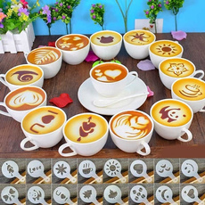 Coffee, stencil, decorationart, cappuccinocoffeestencil