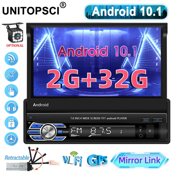 UNITOPSCI [2+32G] Android10.1 Autoradio GPS WIFI 1DIN Car Stereo