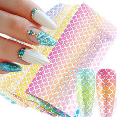 Nails, nail decals, Holographic, Laser