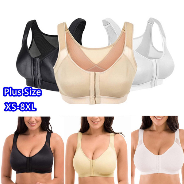 Plus Size XS-8XL Fashion Women Posture Corrector Bra Wireless Back Support  Lift Up Yoga Bra Underwear Plus Size Ladies Underwear