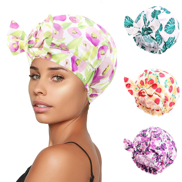 shower cap for long thick hair