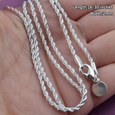 Sterling, clavicle  chain, Chain Necklace, Men  Necklace