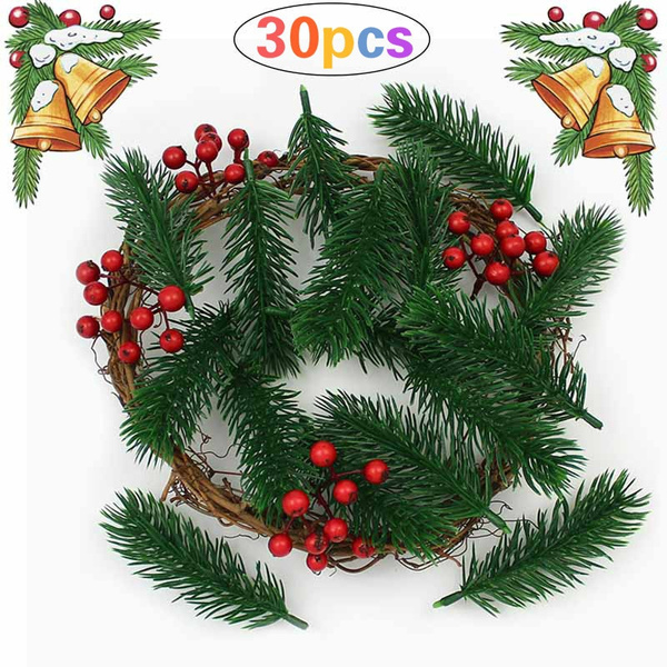 Artificial Flower Home Decor Christmas Xmas Tree 10Pcs Pine Branches Fake Plants Artificial Flower Home Decor Christmas Xmas Tree 10Pcs Pine Branches Fake Plants