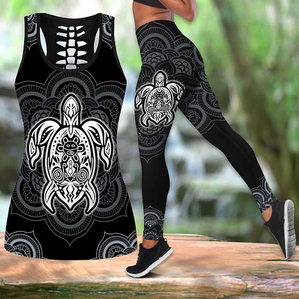 turtle print leggings