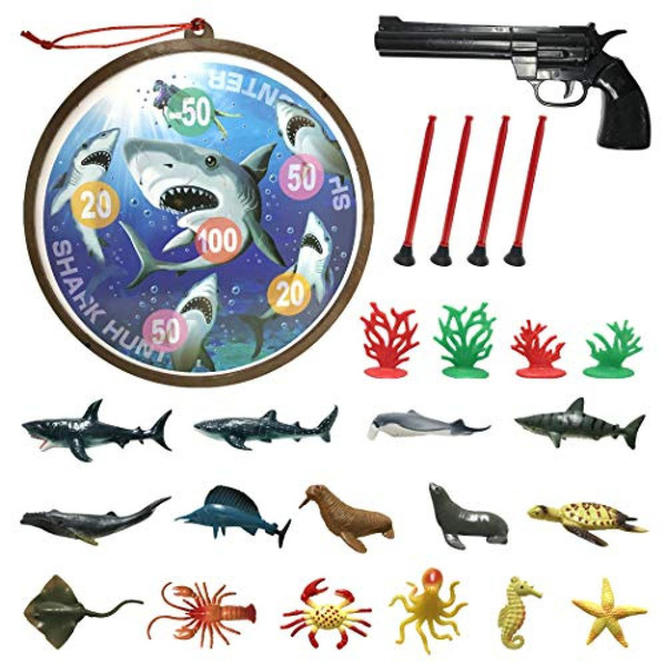 [Shark Hunter + Target Figure] Umi no Ikimono Figure Toy Gun Gun Pistol ...