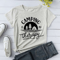 Summer, Fashion, happycampershirt, campingismytherapytshirt