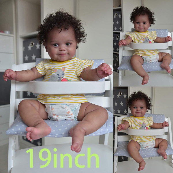 48CM Handmade Real Looking Lifelike Newborn Baby Vinyl Silicone ...