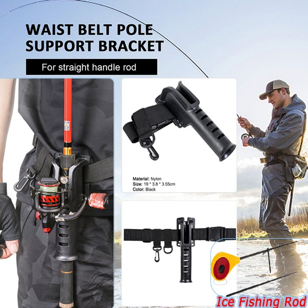 High Quality Fishing Rod Belt Adjustable Support Waist Bracket (or 1 x Ice  Fishing Rod)for Angling