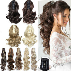 ponytailextension, full lace human hair wigs, curlyhairextension, Hair Extensions