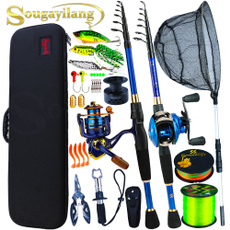 portablefishingrod, Outdoor, fishingkit, baitcastingrodreel