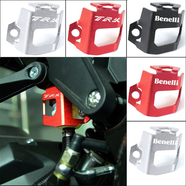 Recambios Benelli 502 Trk Protectores De Depósito Para Benelli TRK 502X - Cubierta De Líquido De Freno Y Tanque De Aceite (rojo) Liquido De Frenos Moto