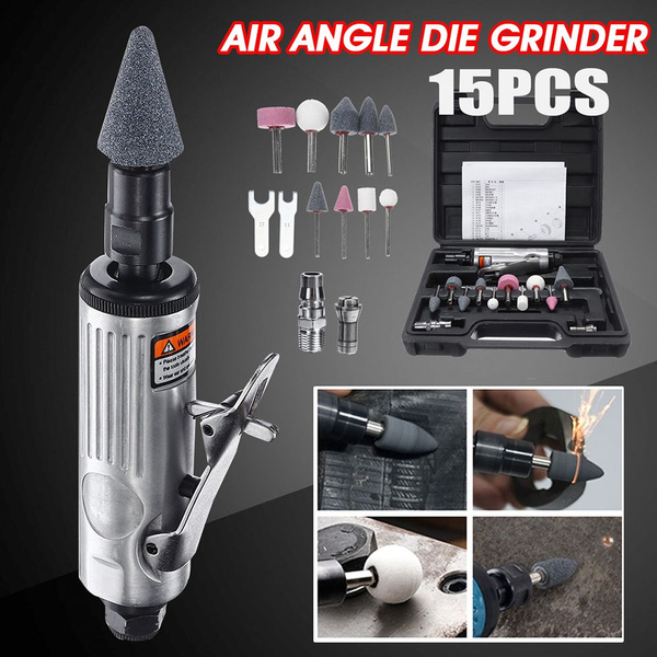 New 1/4" Air Angle Die Grinder Pneumatic Grinding Machine Mill Engraving Tools 