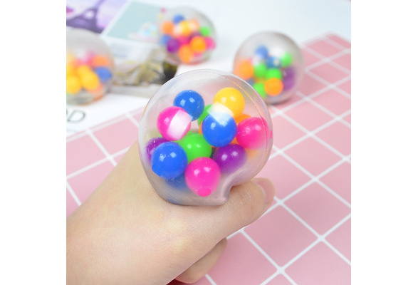 Anti Stress Face Reliever DNA Squeeze Balls Rainbow Stress Ball, Healthy  Toy Funny Gadget Vent Toy Children Christmas Gift