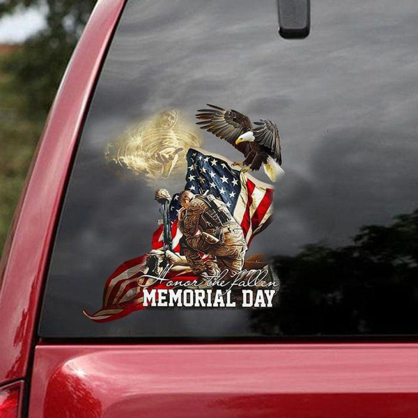 Veteran Memorial Decal|Veteran Decal|Memorial Day Decal Military Decal|Veteran Car Decal|Memorial Car Decal|Military Car Decal|USA Decal