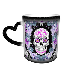 Flowers, skull, Coffee Mug, custommug