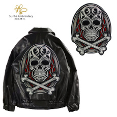 Fashion, Embroidery, skull, embroiderypatche