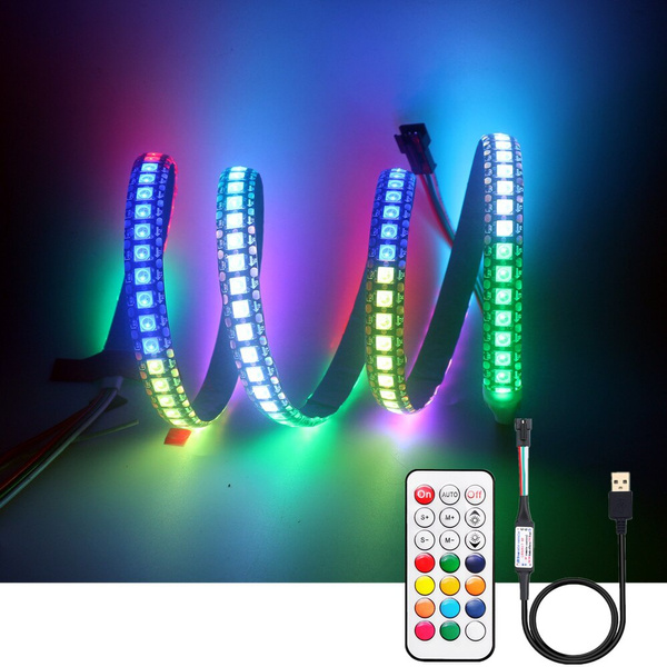 WS2812B LED Strip Individually Addressable Smart RGB LED Strip With USB ...