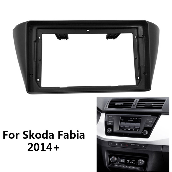Tomzz Audio Double DIN Radio Bezel Fascia For Skoda Fabia 6Y Facelift (2003-2006)