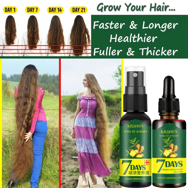 2021 New 7 Days Ginger Hair Growth Oil Hair Growth Essence Hair Thinning  Treatment Men And Women Hair Growth Essence Rapid Hair Growth Liquide  10ml/20ml/30ml/50ml | Wish