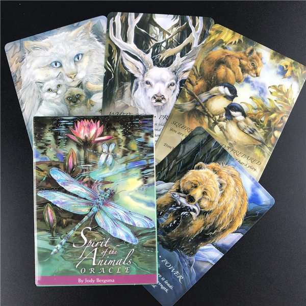 2021 Spirits of The Animals Oracle Cards Full English Playing Tarot Cards  Game for Party Family Board Game Card | Wish