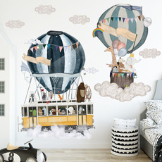 hotairballoon, art, kidsroom, Wall Decal