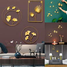 golden, hangingdecor, metalornament, Home Decor