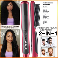 beardstraightencomb, Electric, Straight Hair, straighteningbrush