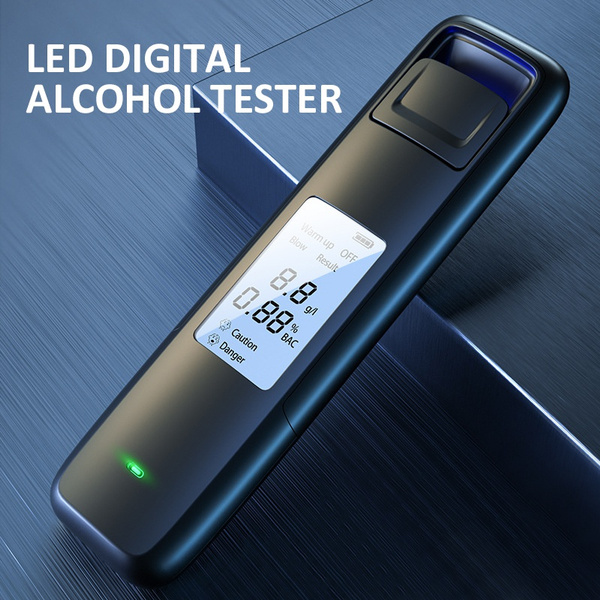 New Black LED Digital Breath Tester Personal Breathalyzer Analyzer
