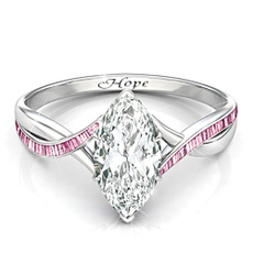 pink, DIAMOND, hopering, wedding ring