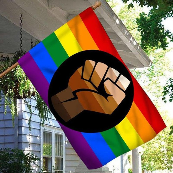 LGBT Flag Progress Pride House Flag 29.5''x39.5''/Garden Flag 11.5''x17.5'' 