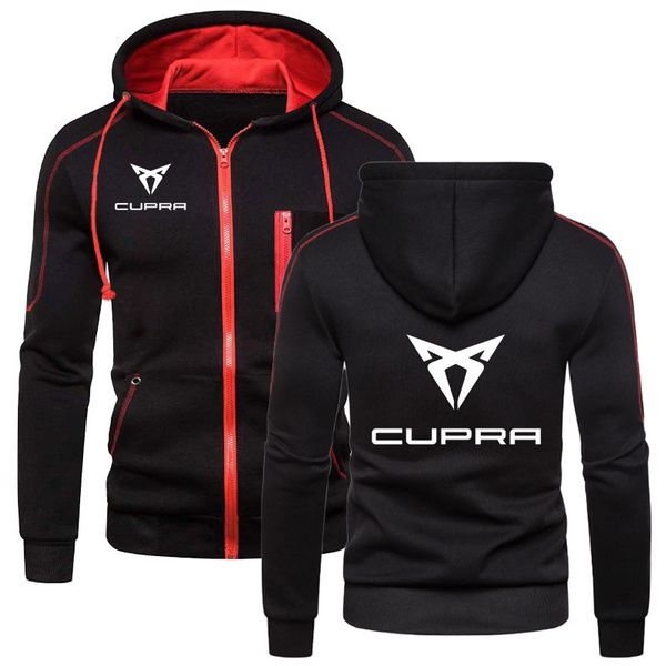 Cupra Spring Hoodie Coat Zip up Jacket Warm Sweatshirt For Men