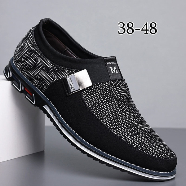 Amazon.com | Jousen Mens Casual Shoes Non-Slip Simple Comfortable Casual  Dress Shoes for Men (AMY9008A Brown 8) | Oxfords