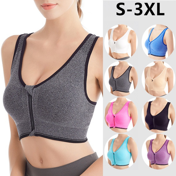 Sujetador deportivo Mujer Cremallera Push Up Yoga Sujetado.. Sujetador deportivo Mujer Cremallera Push Up Yoga Sujetado..