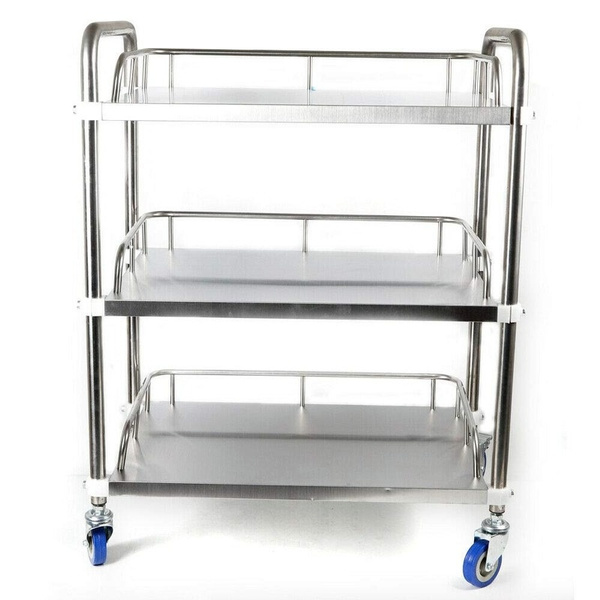 3 Tier Stainless Steel Utility Cart with Wheels Wish