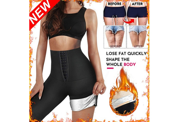 New Upgrade Women Hot Sweat Body Shaper Sauna Waist Trainer Slimming Pants  Weight Loss Fat Burner Sweat Sauna Capris Leggings Ropa Deportiva Para Mujer