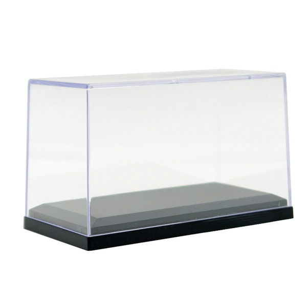 Display Case For 1/64 MiniCar Black Base Dustproof Toy Model Collection ...