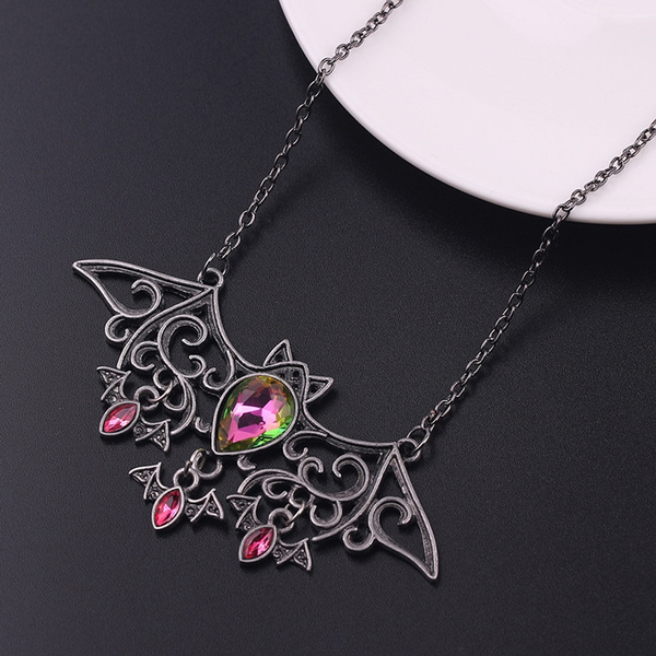 Halloween Dress Up Necklace Ladies Fashion Retro Halloween Bat Necklace Jewelry Wish