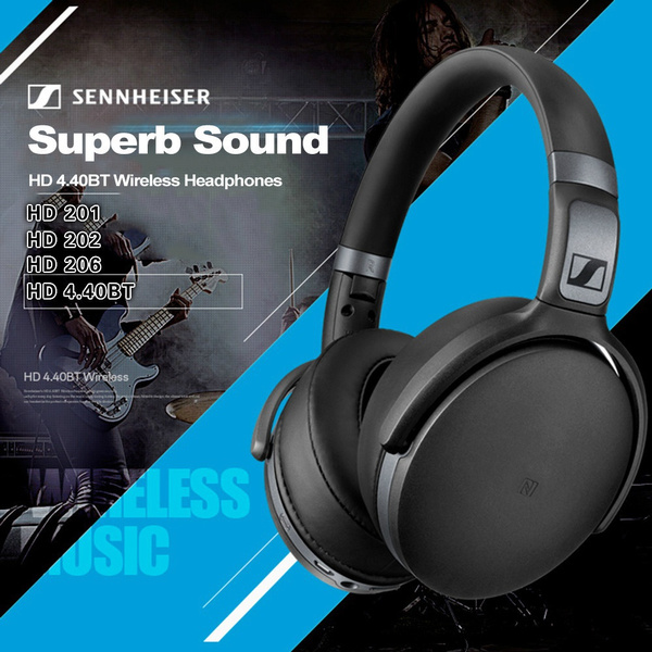 2021 Sennheiser HD 4.40BT Wireless Bluetooth Headphones Over-ear Hi-Fi Headset Sport Bass Gaming Earphones Foldable with Mic | Wish