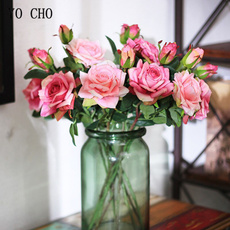 pink, flowerarrangement, artificialflowersforlivingroom, brideholdingflower