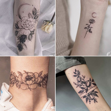 tattoo, Flowers, temporarytattoosticker, tatoosandbodyart
