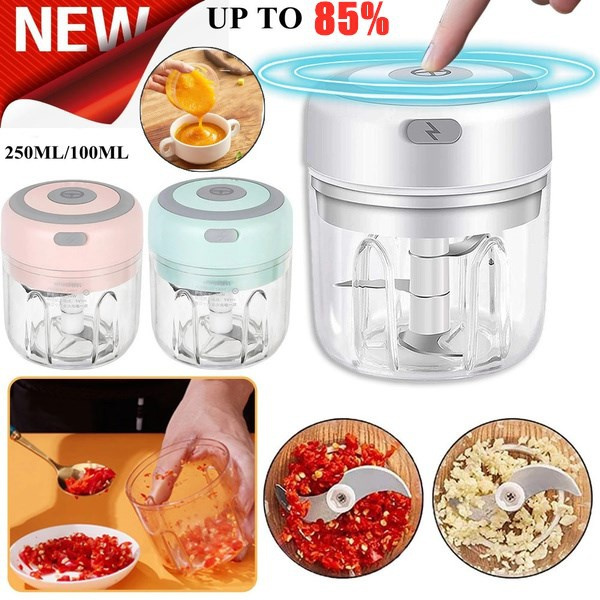 Mini Electric Garlic Chopper USB Meat Grinder Garlic Masher