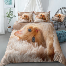 cartoonbeddingset, cute, catbedding, Beds