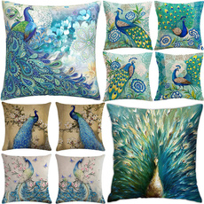 peacock, pillowcover18x18, Cushions, sofacushioncover