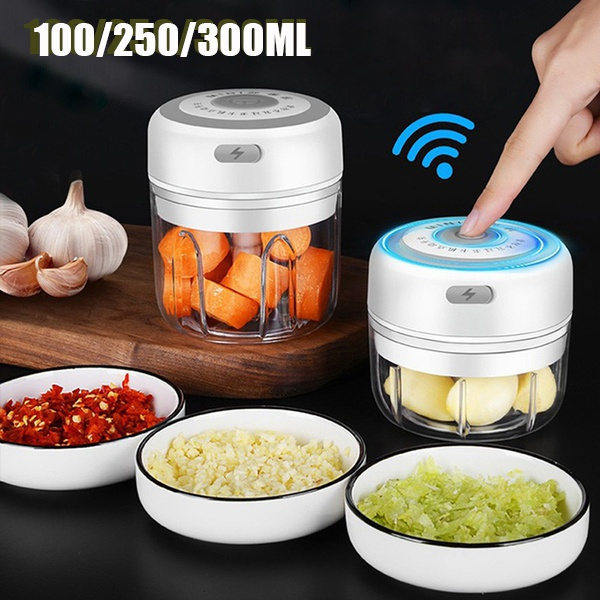 100/250mL Electric Mini Garlic Chopper USB Charging Food Processor