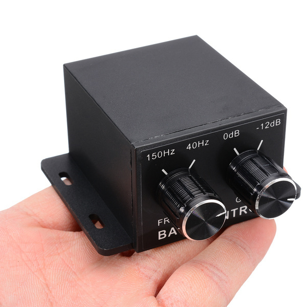 MEIRIYFA Controllo Del Volume Dei Bassi, Universal RCA Bass Amplificatore Controller, Audio Gain Equalizzatore, Pulsante Di Regolazione Della Frequenza Per La Maggior Parte Delle Auto - Foto 10