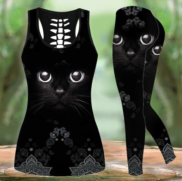 Black cat outlet tank top