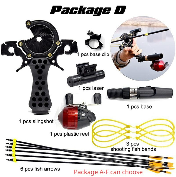 Shooting Fish Slingshot Fish Shooting Hunting Slingshot Set with Arrows