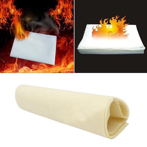 5pcs 20*25cm Fire Paper Flash Flame Paper Fire Paper Magic Props Effect  Shock
